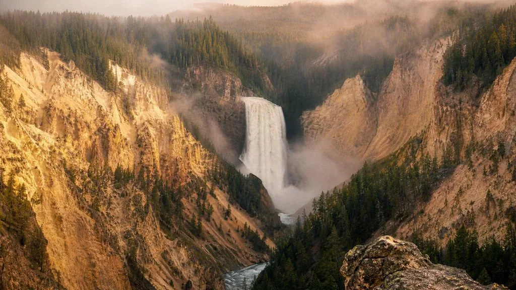 Grand Canyon of the Yellowstone, Lower Falls